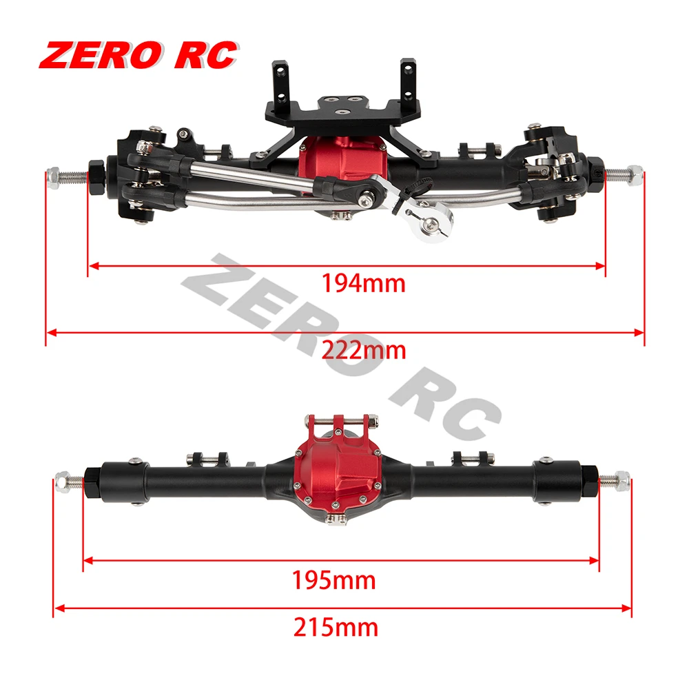 RC 1/10 CNC Integrated Aluminum AR44 Front Rear Assembled RTR