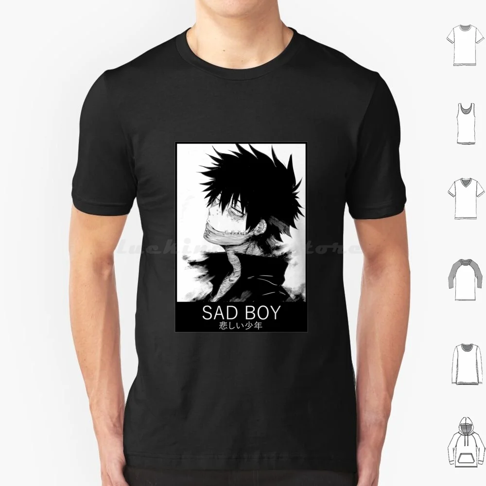 Camiseta de algodón con estampado de Dabi Boku No Hero Academia para hombre y mujer, camisa con estampado de Dabi Boku No Hero Academia, niño triste, Dabi Boku No Hero