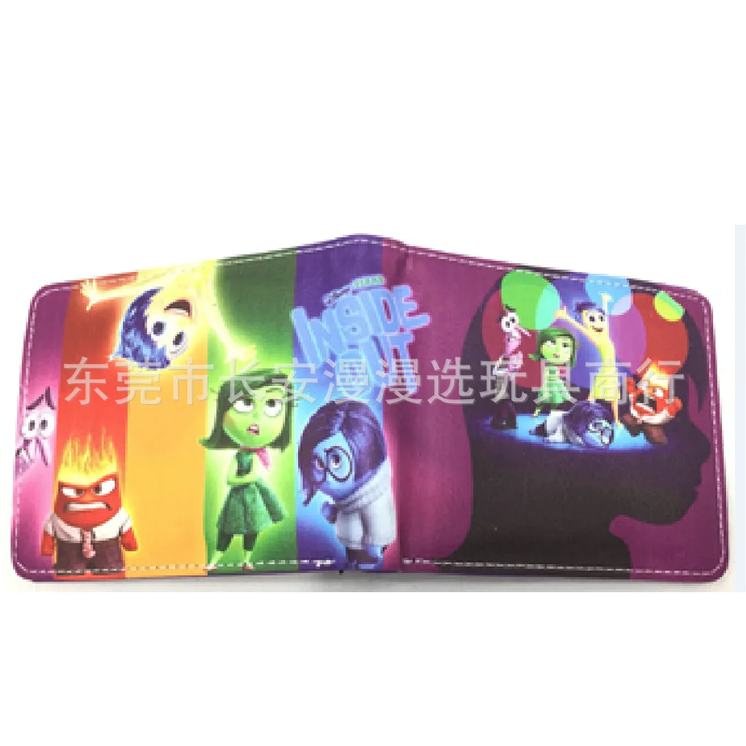 Disney Inside Outs Card Wallet Disney Film Print Passport Cover for Men ID Cardholder Kids Coin Purse Slimwallet Holders Bags