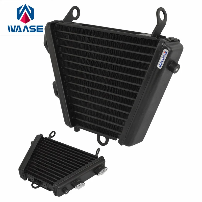 WAASE Replacement Parts Engine Oil Cooler Cooling For Suzuki GSX-R1000 GSXR1000 K9 2009 2010 2011 2012 2013 2014 2015 2016