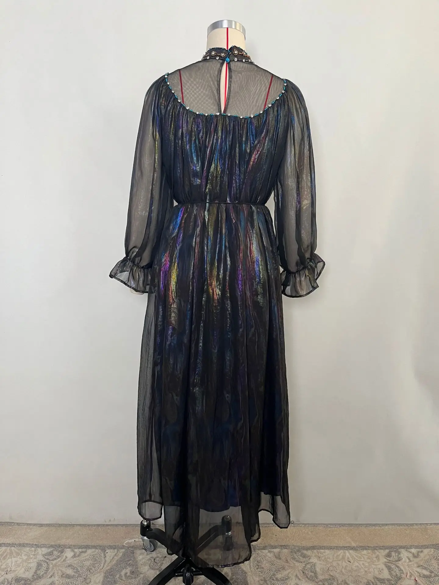 Élégant dubaï Abaya brillant diamants caftan femmes musulman soirée Maxi Robe turquie Robe Caftan Marocain Femme Robe Vestido