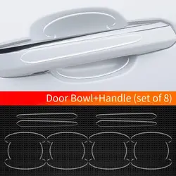 Car door bowl stickers scratch-proof door handle stickers transparent car handle protection stickers thickened universal paint p