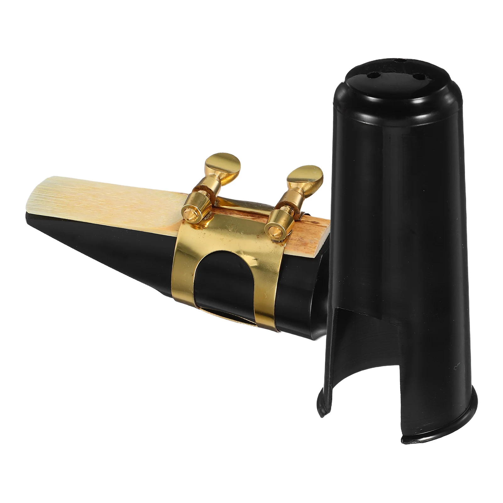 

Saxophone Mouthpiece Kit Abs Nickel Plated Alto Instrument Replacement Parts Brass