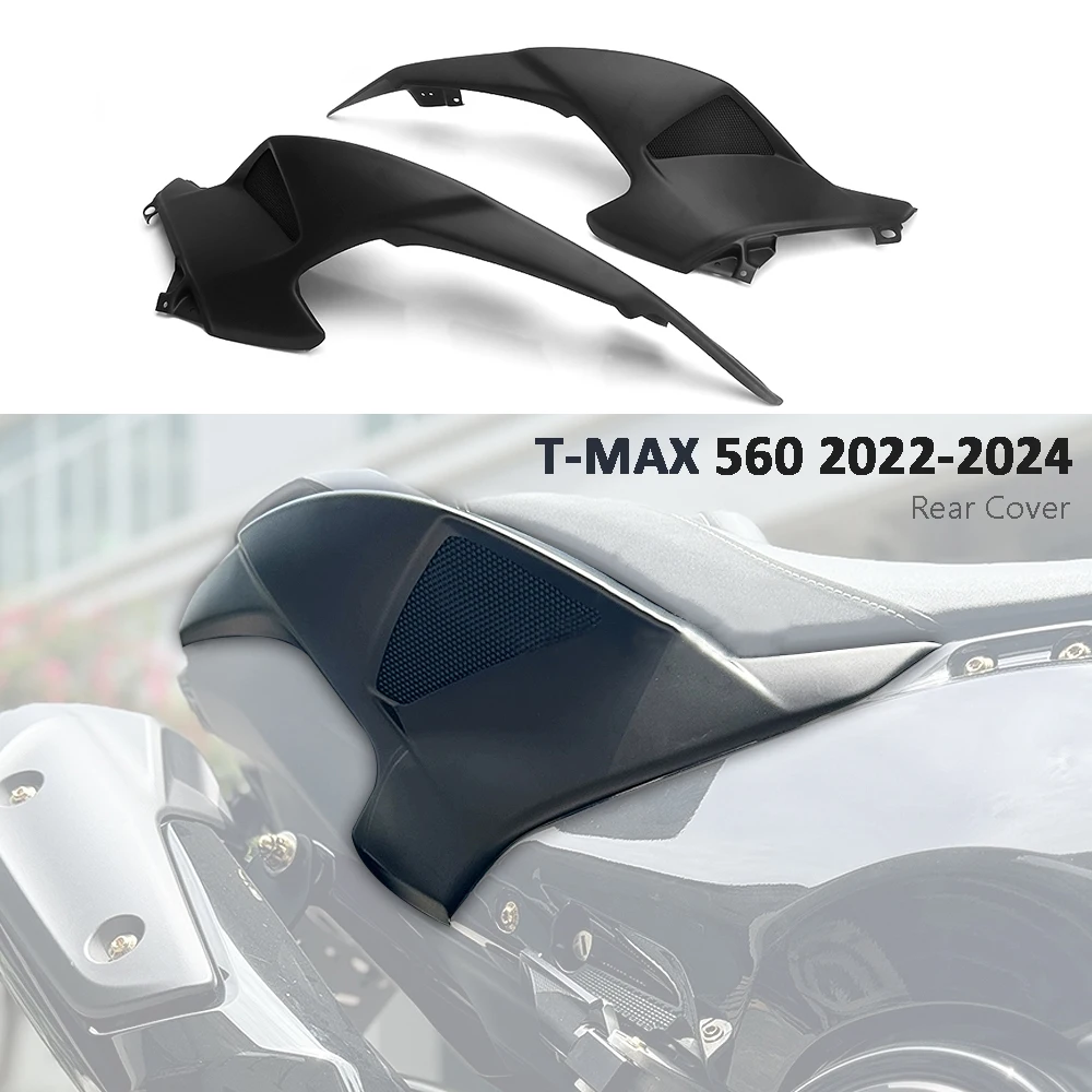 

Motorcycle Black Rear Side Cover Cap Decorative Protector Panel For YAMAHA T-MAX560 T-MAX 560 TMAX560 TMAX 560 2022 2023 2024