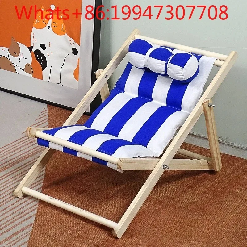 Silla plegable de madera simple y moderna, sillón blanco para exteriores