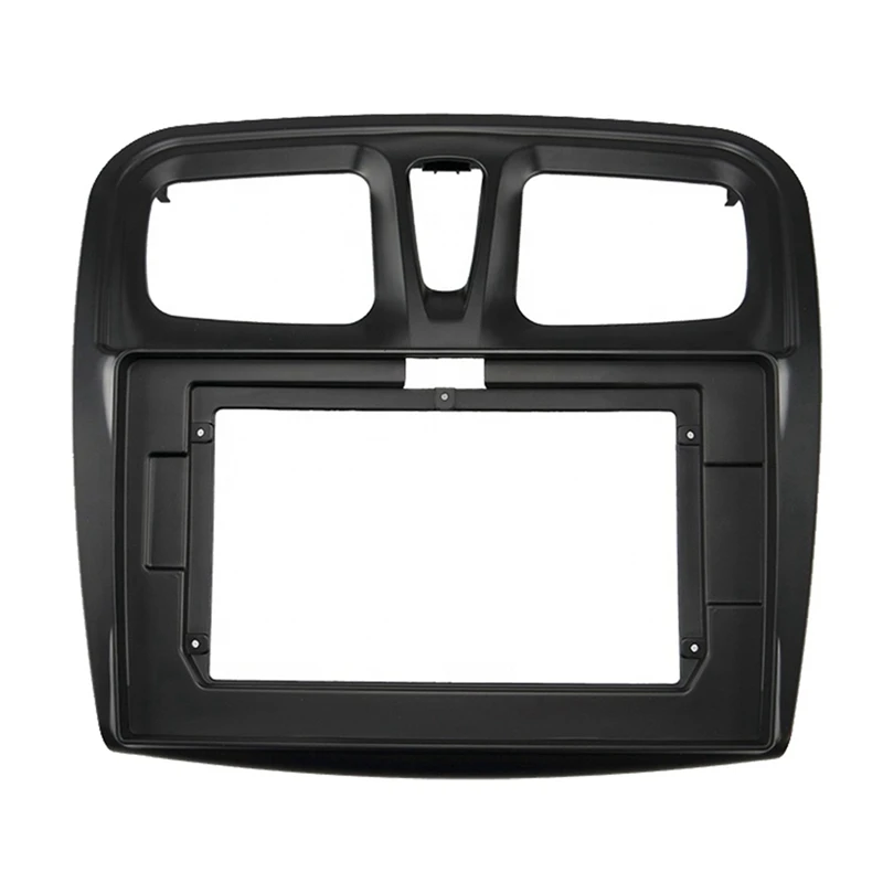 1 PCS 2 Din  10.1In Car Radio Frame Fascia Stereo Refitting Mounted Install Trim Bezel Kit For RENAULT SANDERO/LOGAN 2015-2018