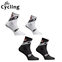 Chaussettes de cyclisme respirantes pour hommes et femmes, chaussettes de course professionnelles, sports de plein air, route