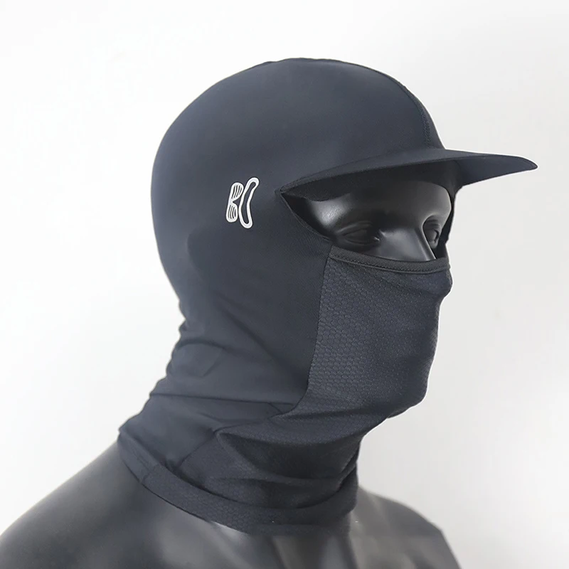 Summer Ice Silk Cap Breathable Elastic Anti-UV  With Brim Cycling Running Helmet Liner Hat Sun Protection Head Covering