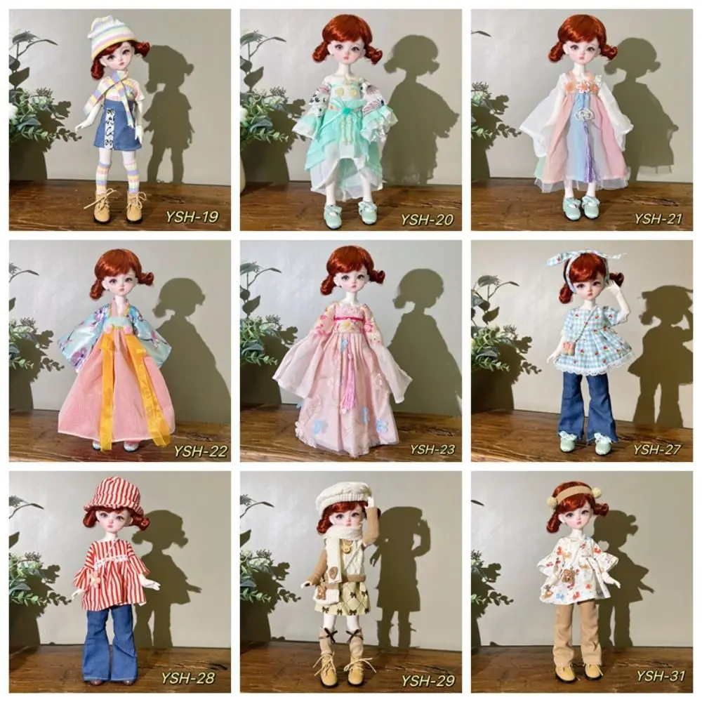 Moda na moda 30cm roupas de boneca muito casual 1/6 bjd conjunto de roupa de boneca vestido de boneca bonito (sem bonecas e sapatos)