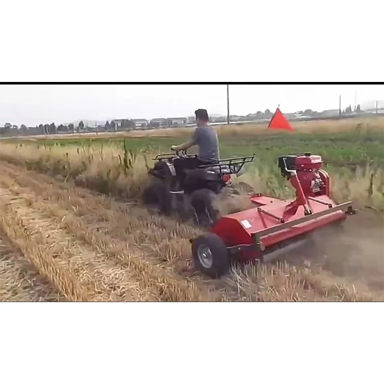 2025 نوع جديد جودة عالية ATV آلة إزالة الأعشاب الضارة 15HP جزازة المهنية كسارة العشب جزازة قاطع غاز