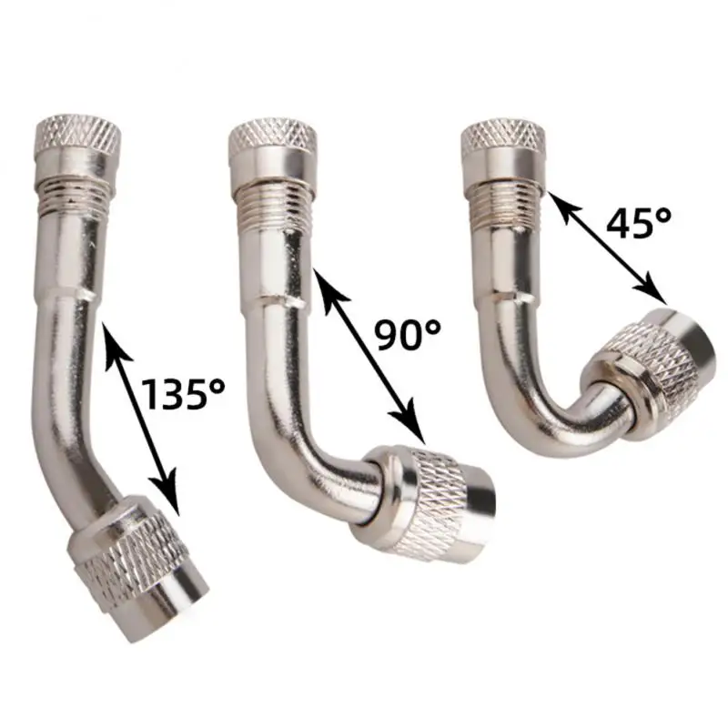오토바이 45 90 135 도 각도 벤트 밸브 어댑터, 타이어 튜브 밸브 익스텐션 어댑터, 트럭 자동차 모토 바이크용