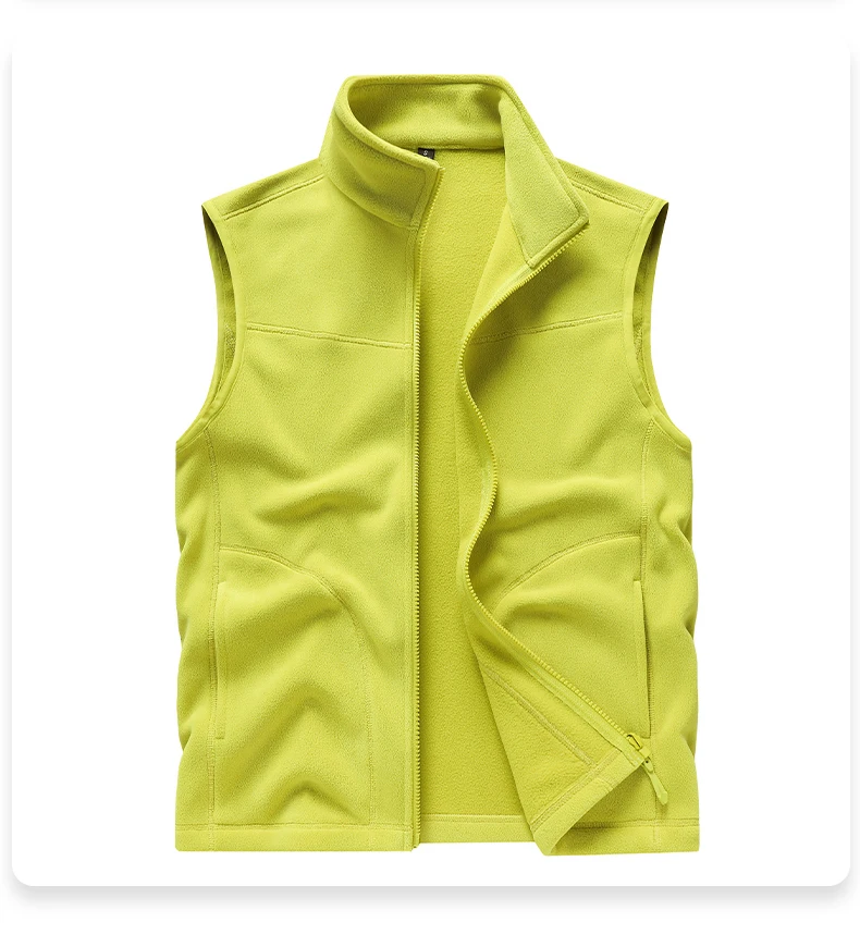EUMERGX Unisex Thermofleece Gefütterte Weste Leichte Ärmellose Jacke Winter-Layering für Outdoor-Wanderungen Camping Täglichen Gebrauch – Detail 20