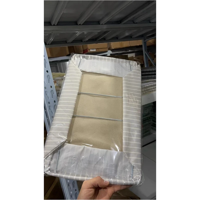 Caja de almacenamiento de ropa con marco de Metal plegable, caja de almacenamiento de pantalones de gran capacidad