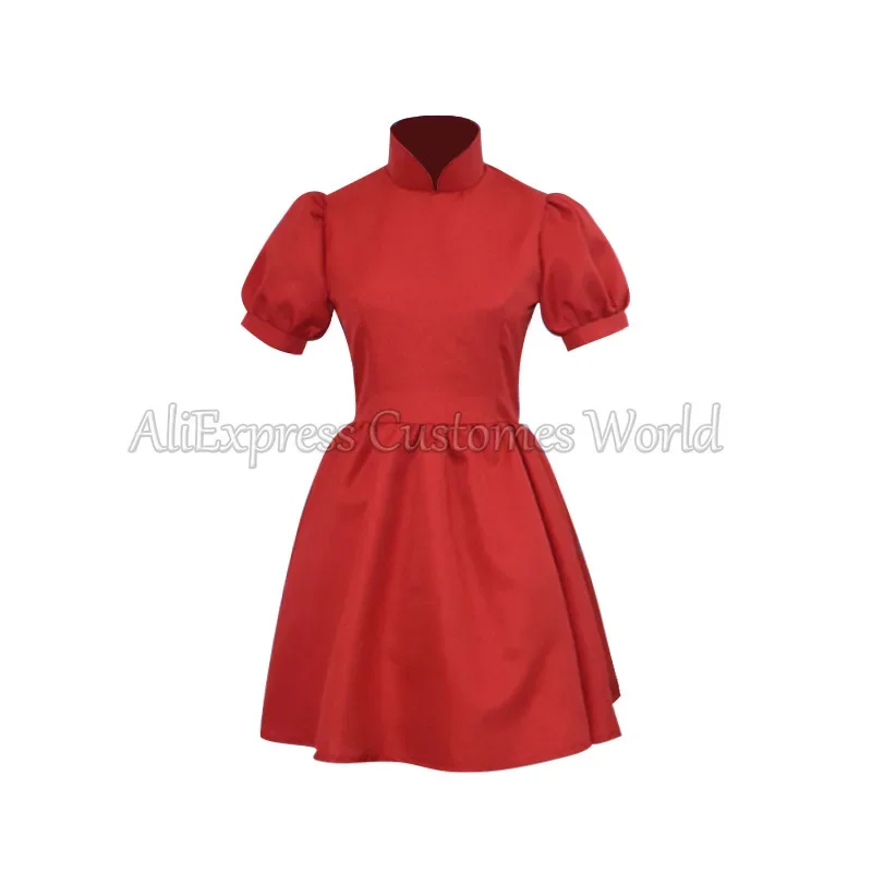 Anime Ponyo Cosplay Costume on The Cliff Red Dress Halloween Lolita Cos Uniforms For Adult Kid Party Roleplay Carnival Clothing