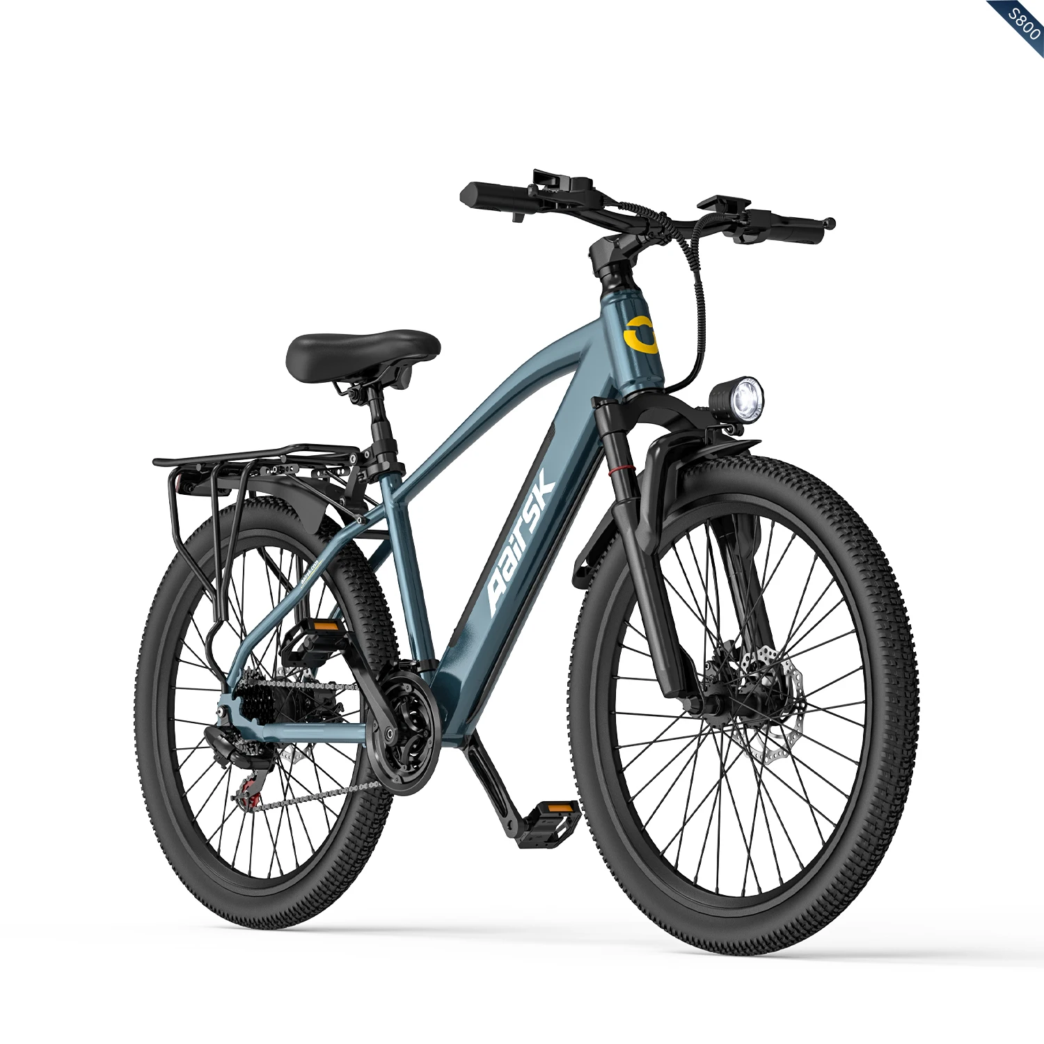 Erwachsenen-Stadtfahrrad E-Bike 250W Motor 36V 13Ah Abnehmbarer Akku Mit Rücksitz Elektrofahrrad 26*1,95 Zoll Reifen Reise-Elektrofahrrad