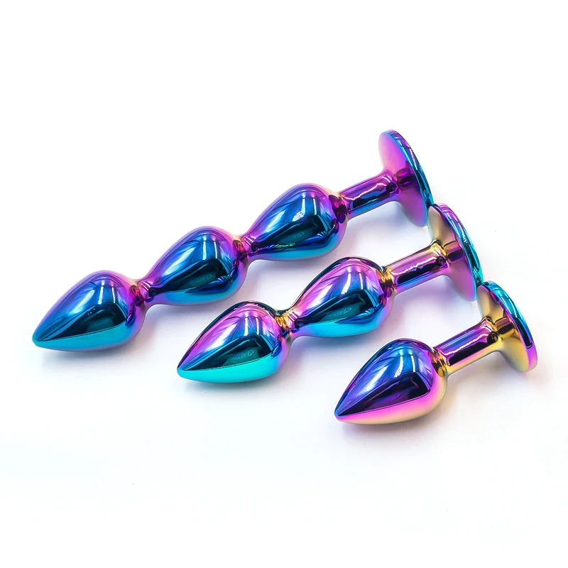 1pcs Metal Anal Plug Gem Base Butt Plug Anal Massage Dilatancy Toys Adult Masturbation Sexual Wellness G-point massage