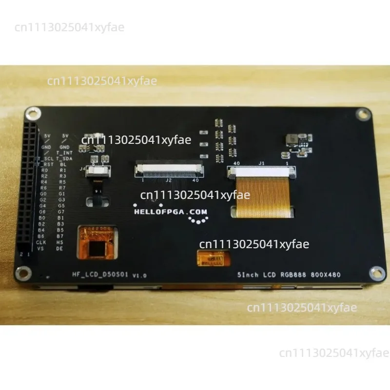 5-inch Capacitive Touch IPS Display with 800X480 Resolution and RGB Interface