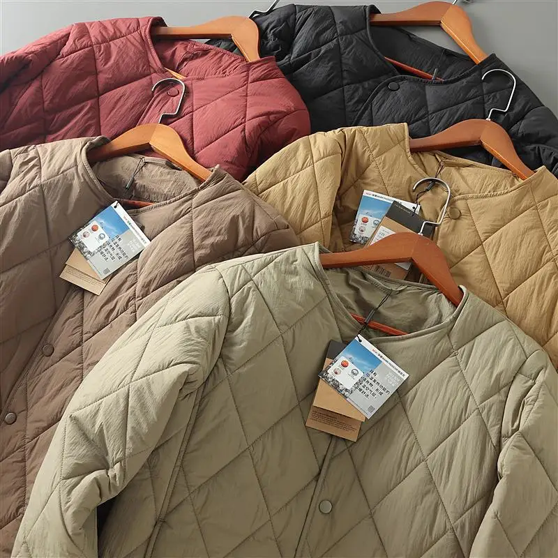 

Итальянская мужская куртка в стиле ретро из теплого хлопка, модная городская модель с длинными рукавами, приталенного кроя, для повседневной носки