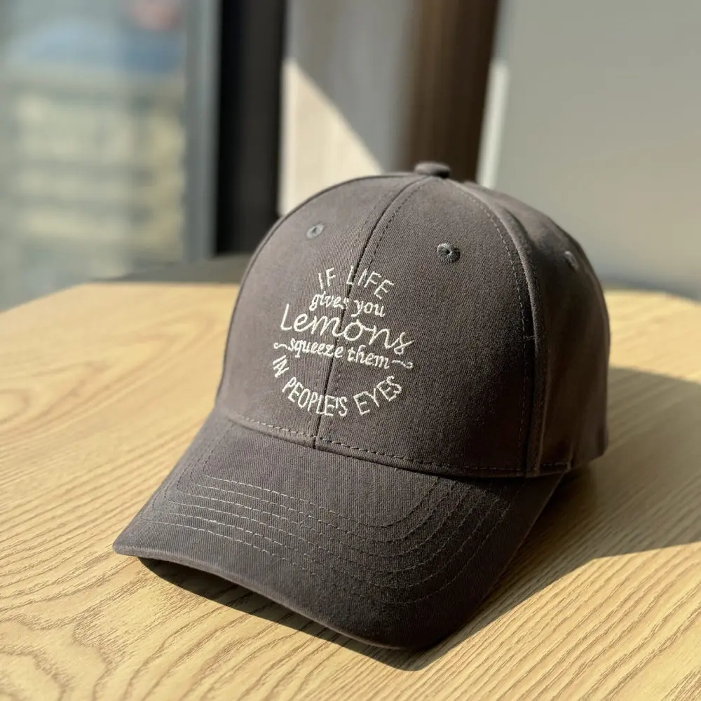 Classic Embroidered Baseball Cap Structured Crown Cotton Sun Hat Adjustable Streetwear Style Unisex Everyday Casual Visor