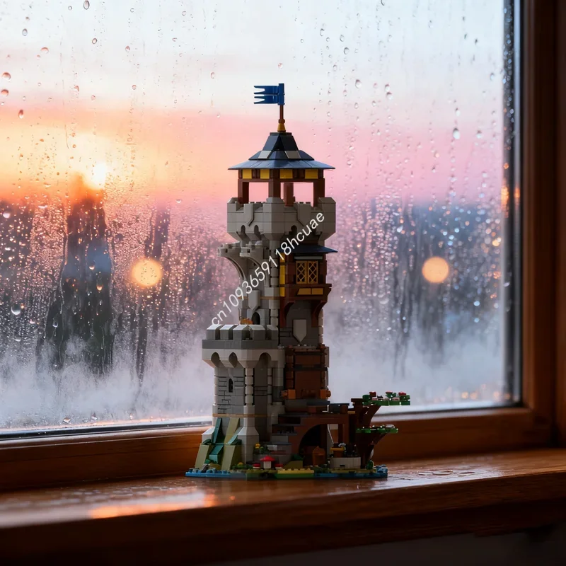 1127 Uds. MOC Guardianes Grand Tower Castillo modelo bloques de construcción regalo de Navidad arquitectura juguete DIY educación ladrillo cumpleaños