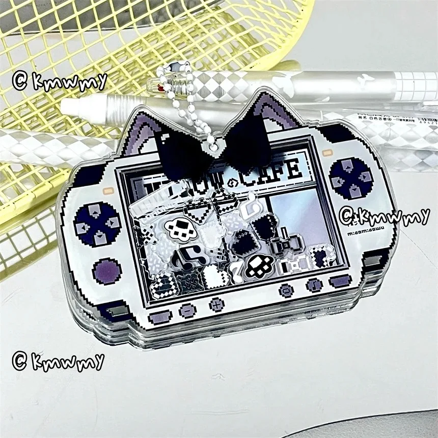 تأثيري جديد بكسل نمط الموسيقى مواء آلة لعبة وحدة التحكم الاكريليك هز الموسيقى DIY اللوحي الوقوف سطح المكتب زخرفة التخزين