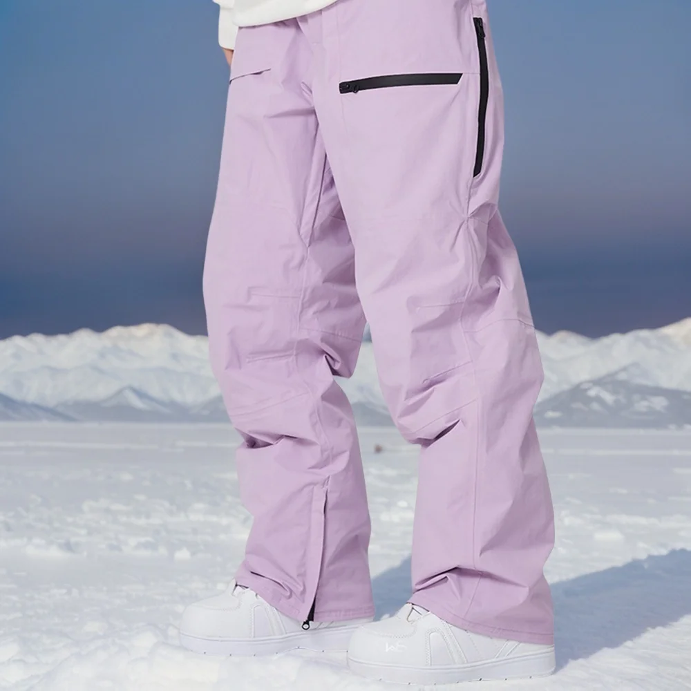 Winter Warm Adult Skiing Pants Women Waterproof Ski Trousers Men Loose Snow Pants 2025 New Britches Windproof Snowmobile Clothes