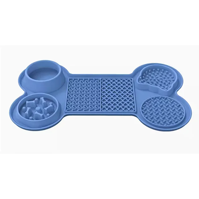 Customized Silicone Dog Lick Mats Slow Feeder For Anxiety Relief Pet Lick Mat With Moulding Processing Service For Dogs Cats