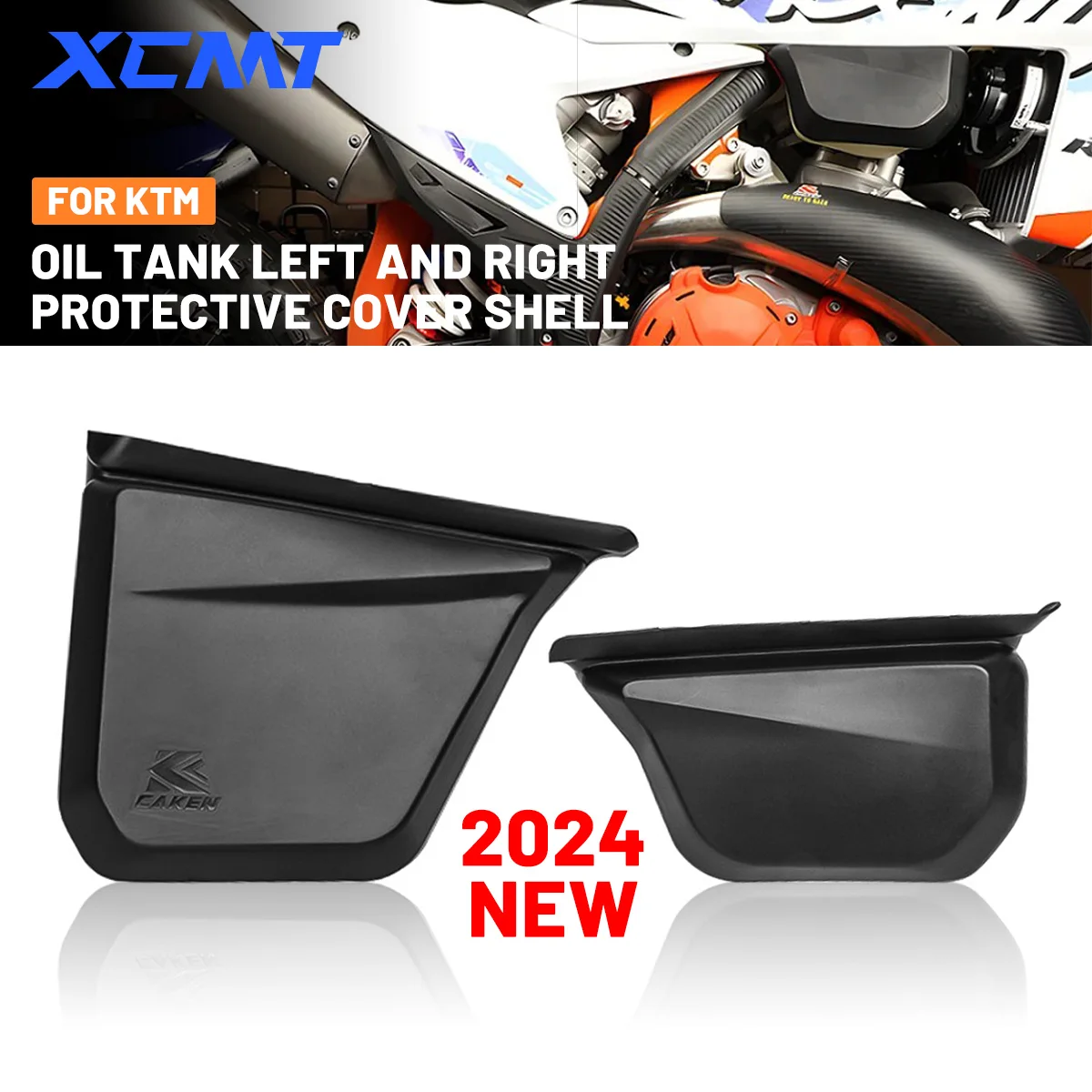 2024 Motorcycles Oil Tank Left and Right Protective Cover Shell For KTM XC125 250 300 EXC150 250 350 SIX DAYS CDK MOTO Dirt Bike