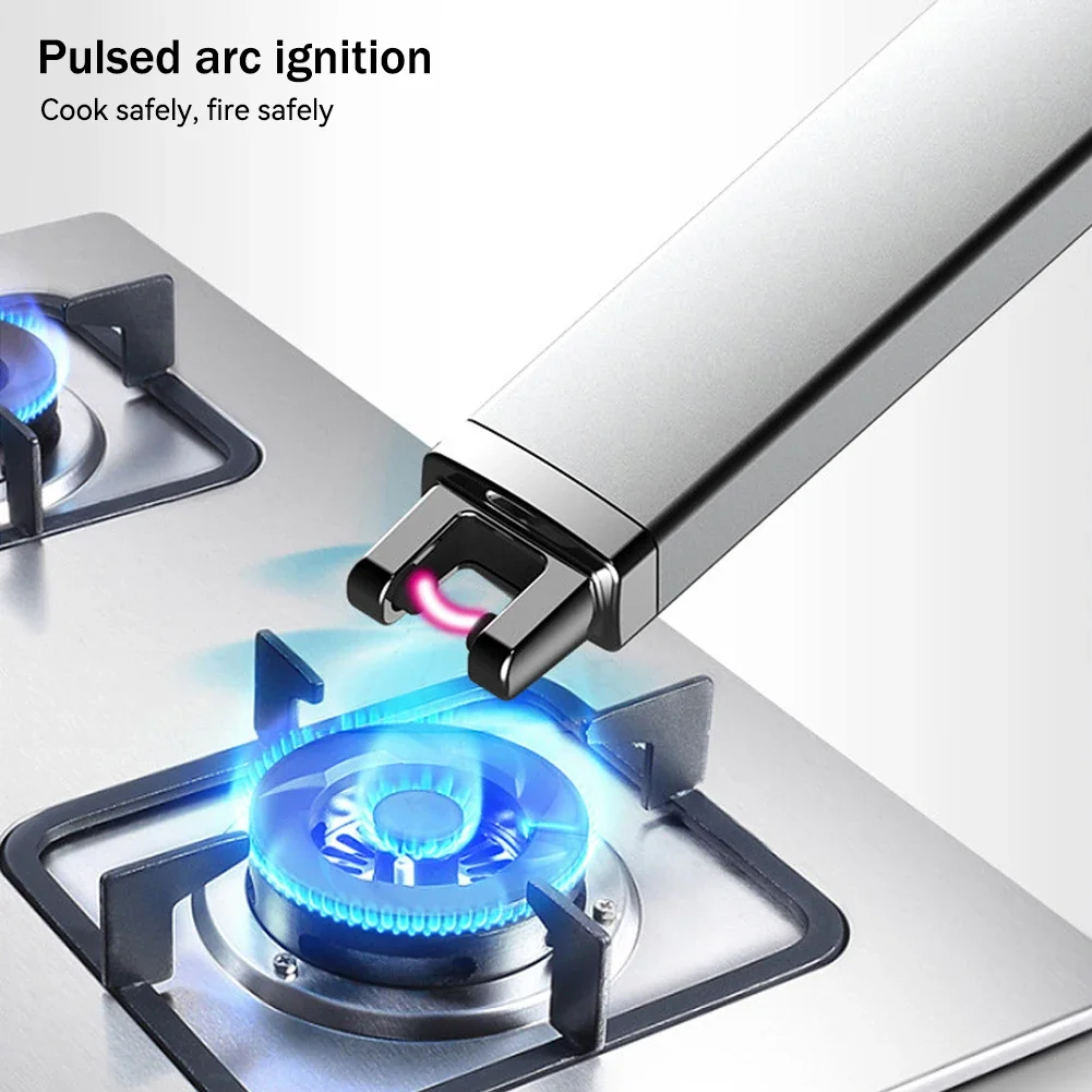Electric Arc Ignition Windproof Pulse Flameless Plasma Ignition Candle Lighters USB Rechargeable Lighter Kitchen Outdoor BBQ