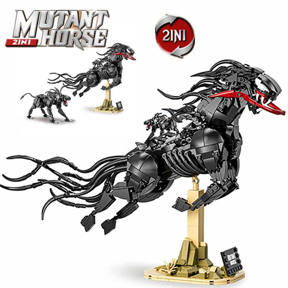 Miniso Disney Marvel Venom Horse The Last Dance Человек-паук Мстители Герои Модель Строительные блоки Кирпичи Игрушки Подарки Рождество