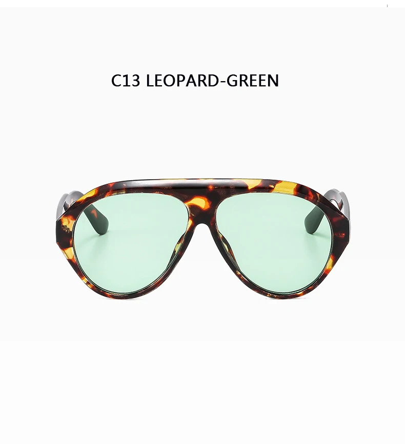 Piloten-Sonnenbrille mit großem Rahmen, Unisex, Übergröße, modische braune Sonnenbrille, Markendesign, Winterbrille – Detail 39