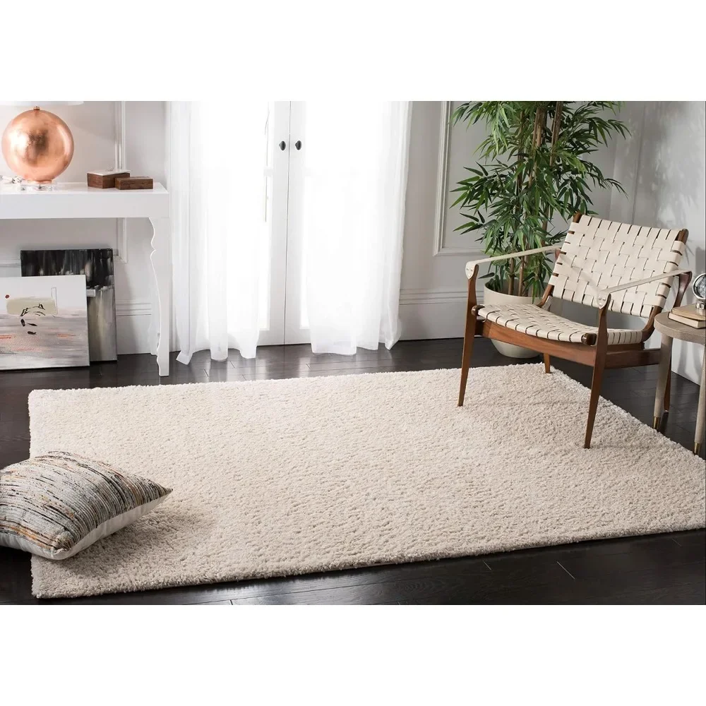 Beige Carpet Living Room Decor Area Rug - 10' X 14' Non-Shedding & Easy Care Solid Design Decoration Home Freight free