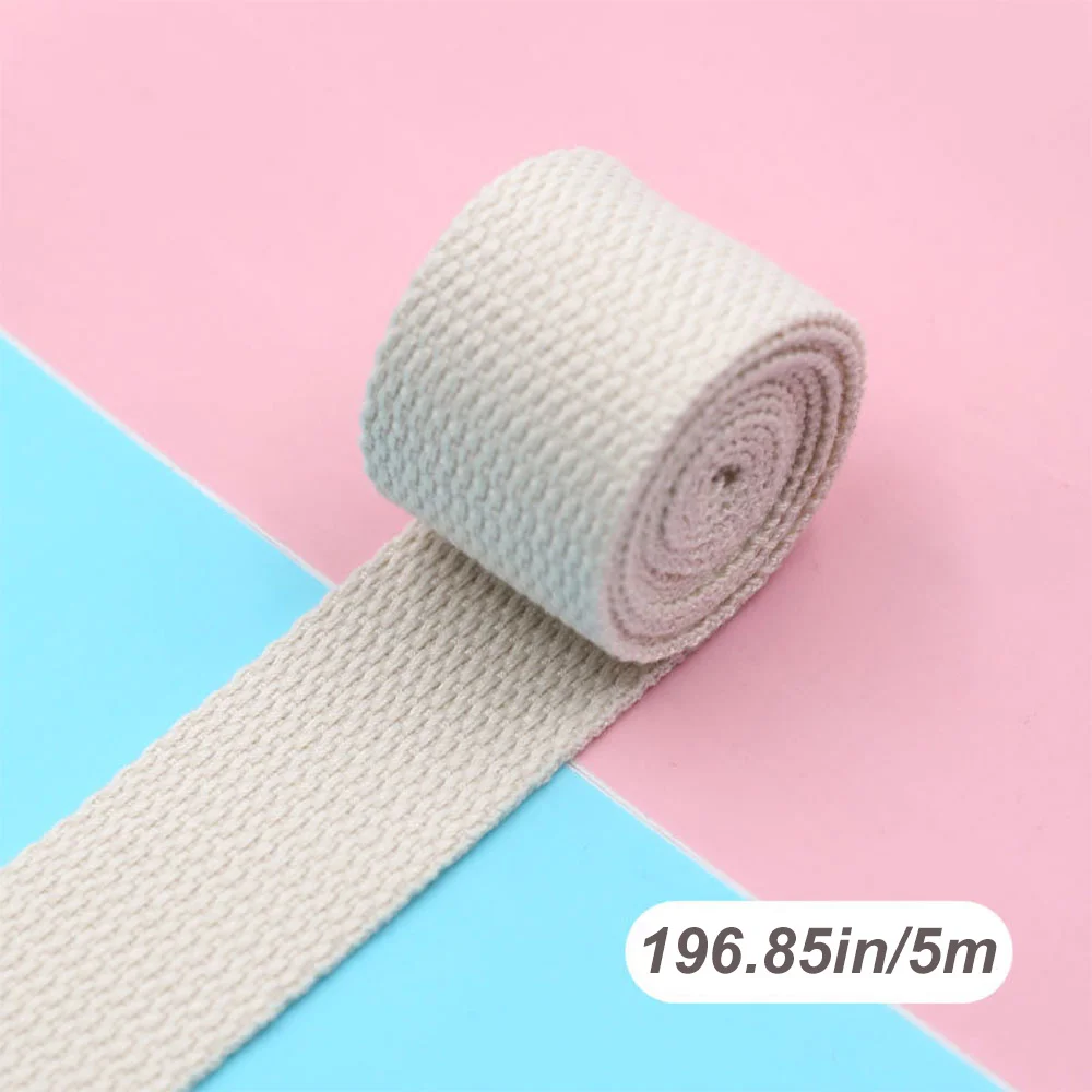 5M * 32mm Tragbare Gurtband Umreifung für Rucksack Tasche DIY Nähen Gürtel Zubehör Bekleidung Dekoration Band – Detail 5