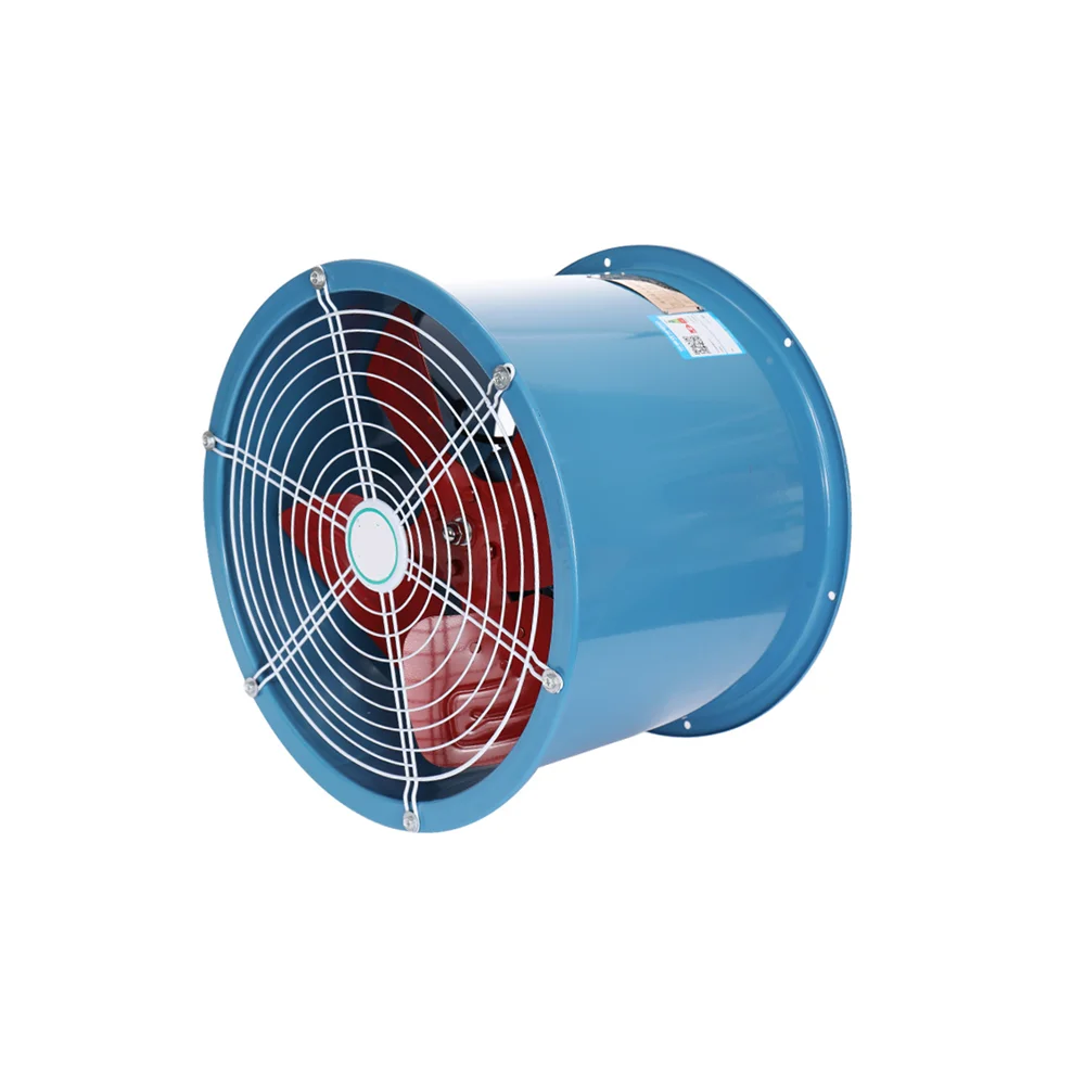 

1.5kw Industrial Axial Flow Ventilation Fan with Ball Bearing Low Noise Cast Iron Blade for Pipeline Use
