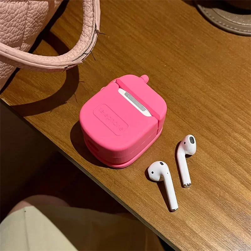 Creative Silicone Case for Airpod Pro Pro2 1 2 3 Bluetooth Earbuds Charging Box Protective Earphone Case Cover