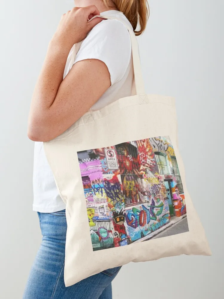 

Melbourne Graffiti, Rutledge Lane Tote Bag sacs de shopping Reusable bags personalized tote