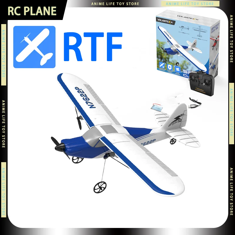 

Volantex N7622P Rc Plane With Gyro 2-Channels Fixed Wing Remote Control Aircraft Suitable Children's Christmas Toys Gifts