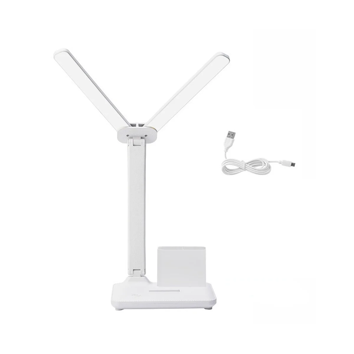 

LED Double-Head Desk Lamp,32PCS LED Lights Table Lamp with USB Charging Eye Protection Lights /Office