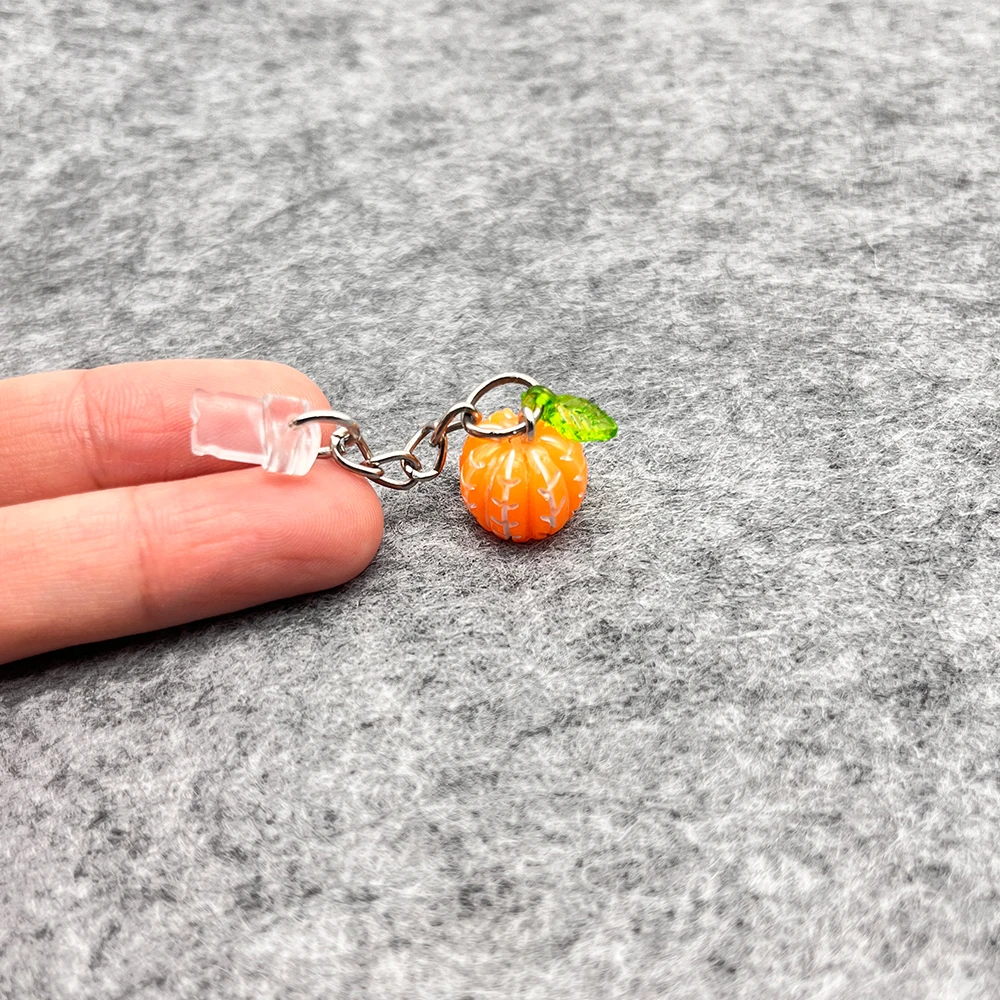 

1Pcs Adorable Practical Mini Resin Orange Fruit Charm Dust Plugs for Mobile Phone, Tablets, Laptops, USB-C & Lightening Port