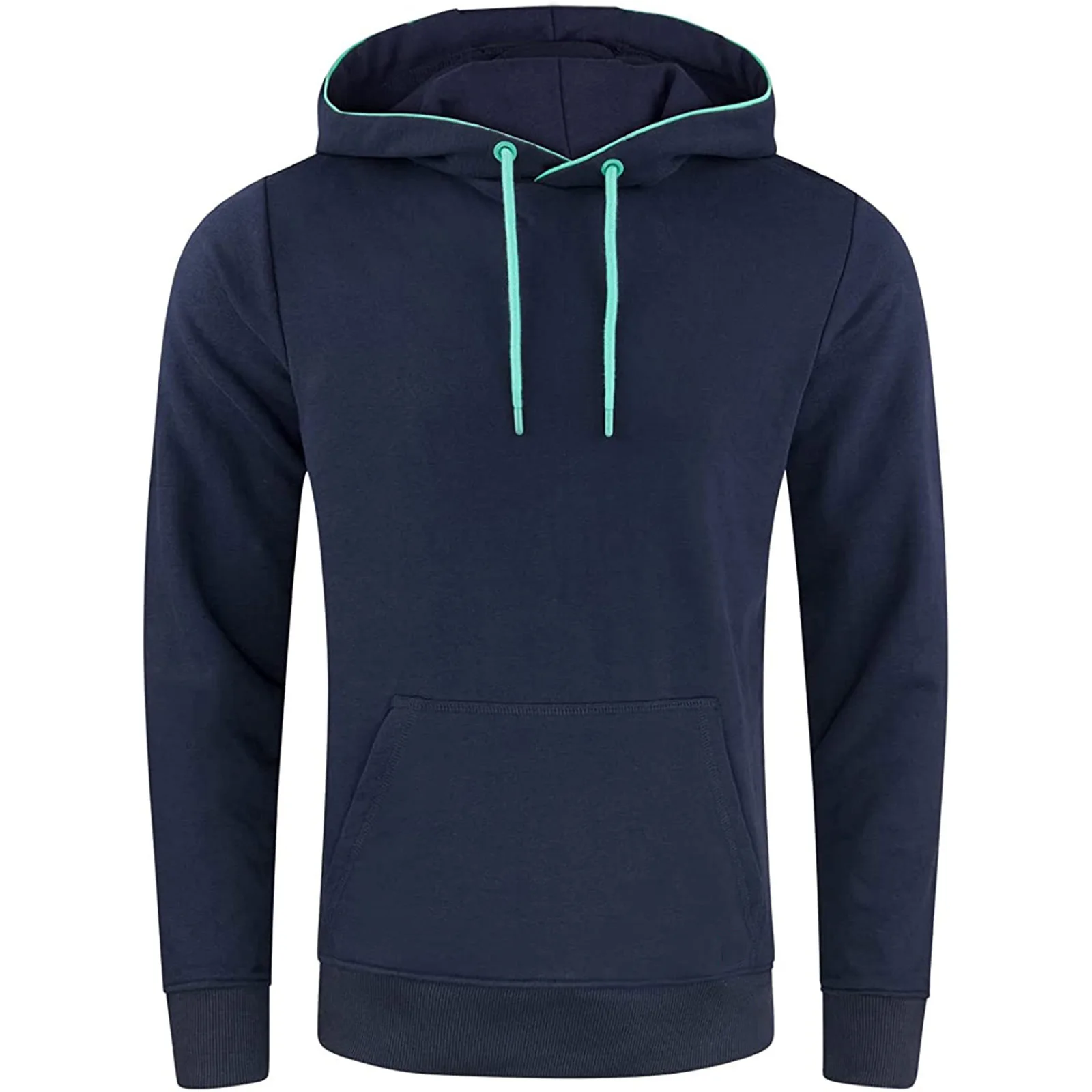 Spring Autumn Solid Casual Tracksuit Streetwear Hooded Pullover Sportswear Man's Clothing Warm Hoodies Sweatshirts Men MY615