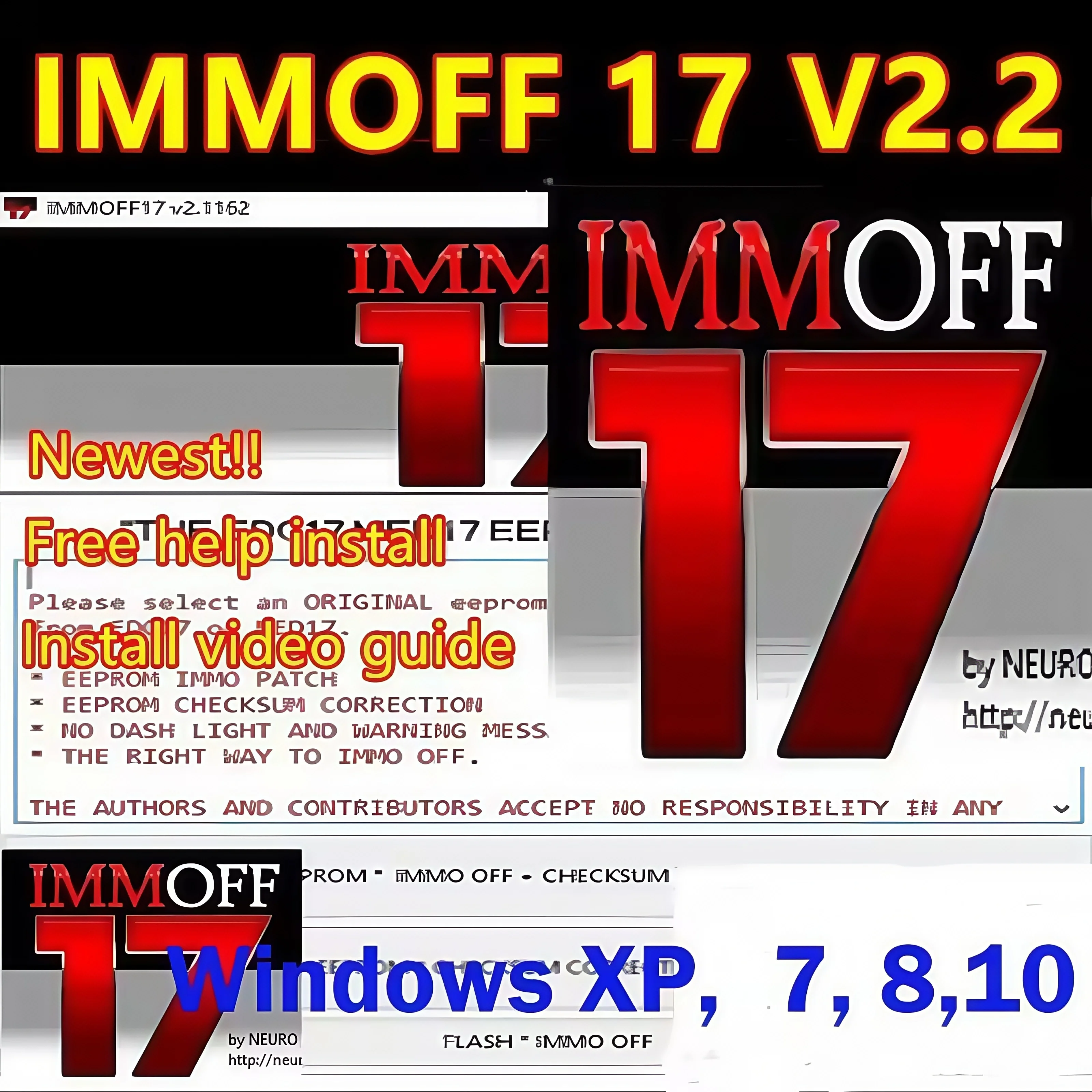 

2025 Newest IMMOFF17 Software EDC17 Immo Off Ecu Program NEUROTUNING Immoff17 Disabler Download and remote help install