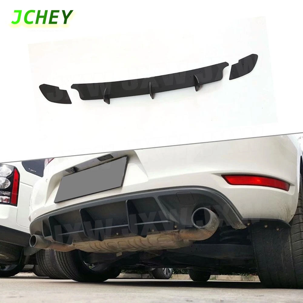 

JCHEY High Quality ABS Rear Lip diffuser Trim For Volkswagen VW Golf 6 VI MK6 GTI R20 Fins Shark Style Back Bumper Guard
