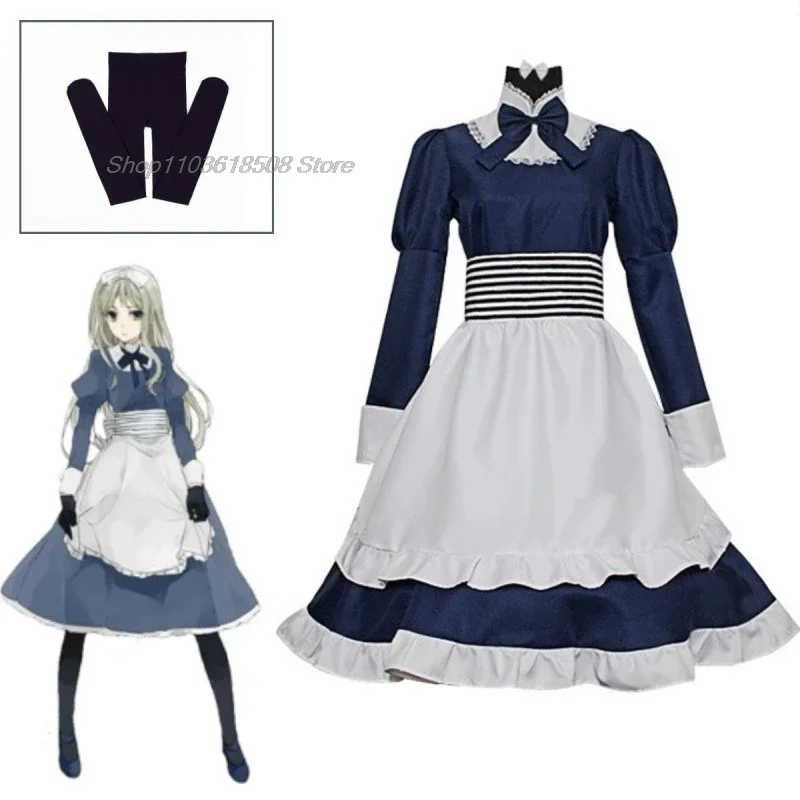 Anime axis Hetalia cosplay costume Ningbo Nataliya arlovskaya cosplay costumes stocking dress Halloween maid dress set