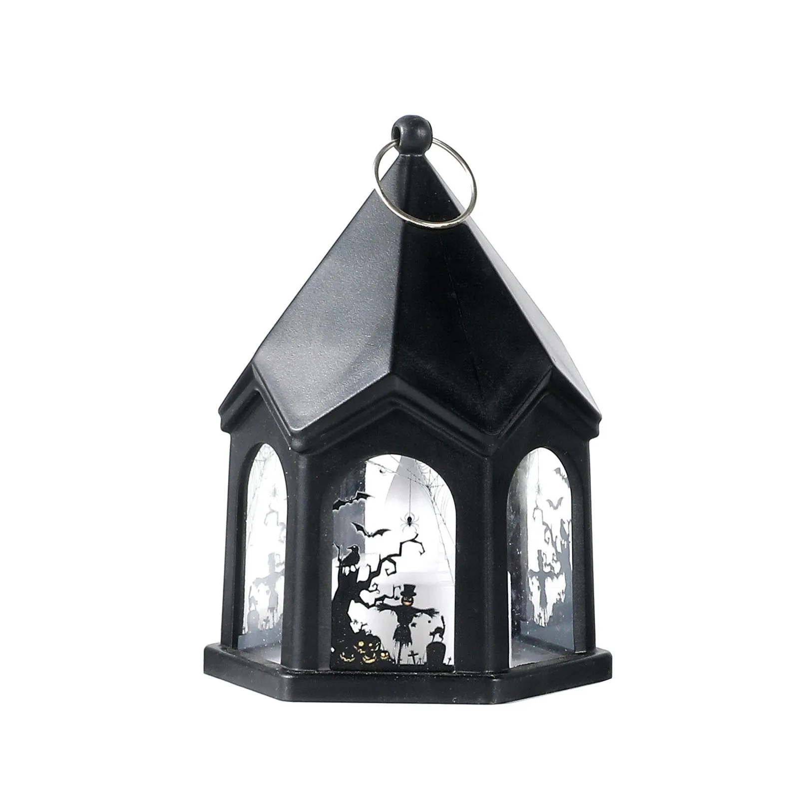 هالوين القلعة نمط اليقطين فانوس باليد هالوين فانوس معلق الحلي مسكون القلعة نمط قلادة ديكور الدعائم