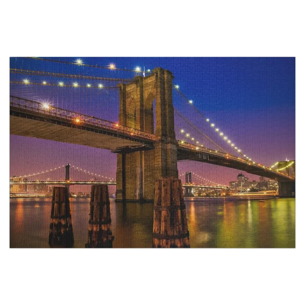 

Brooklyn Bridge New York Jigsaw Puzzle Custom Kids Toy Scale Motors Custom Wood Puzzle