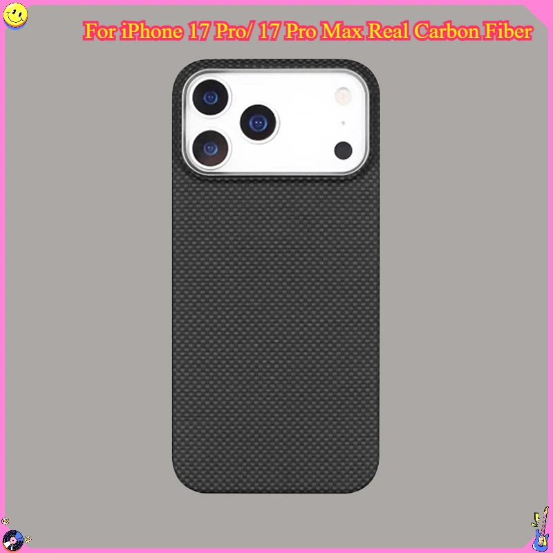 

For Magsafe Magnetic Case For iPhone 17 Pro/ 17 Pro Max Real Carbon Fiber Color Aramid Fiber Cover for iPhone 17pro max Case