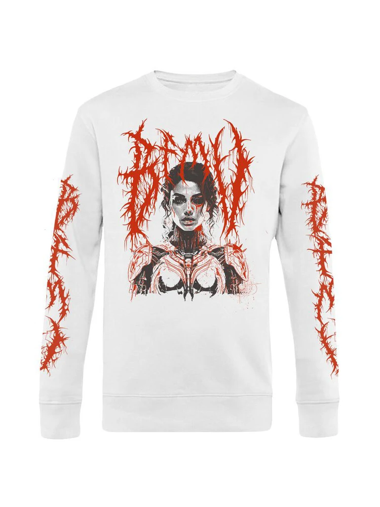 American Ro Band Bullet for My Vntine Thorns Character round Ne Sweatirt Casual Loose Fit Digital Direct Spray Cotton