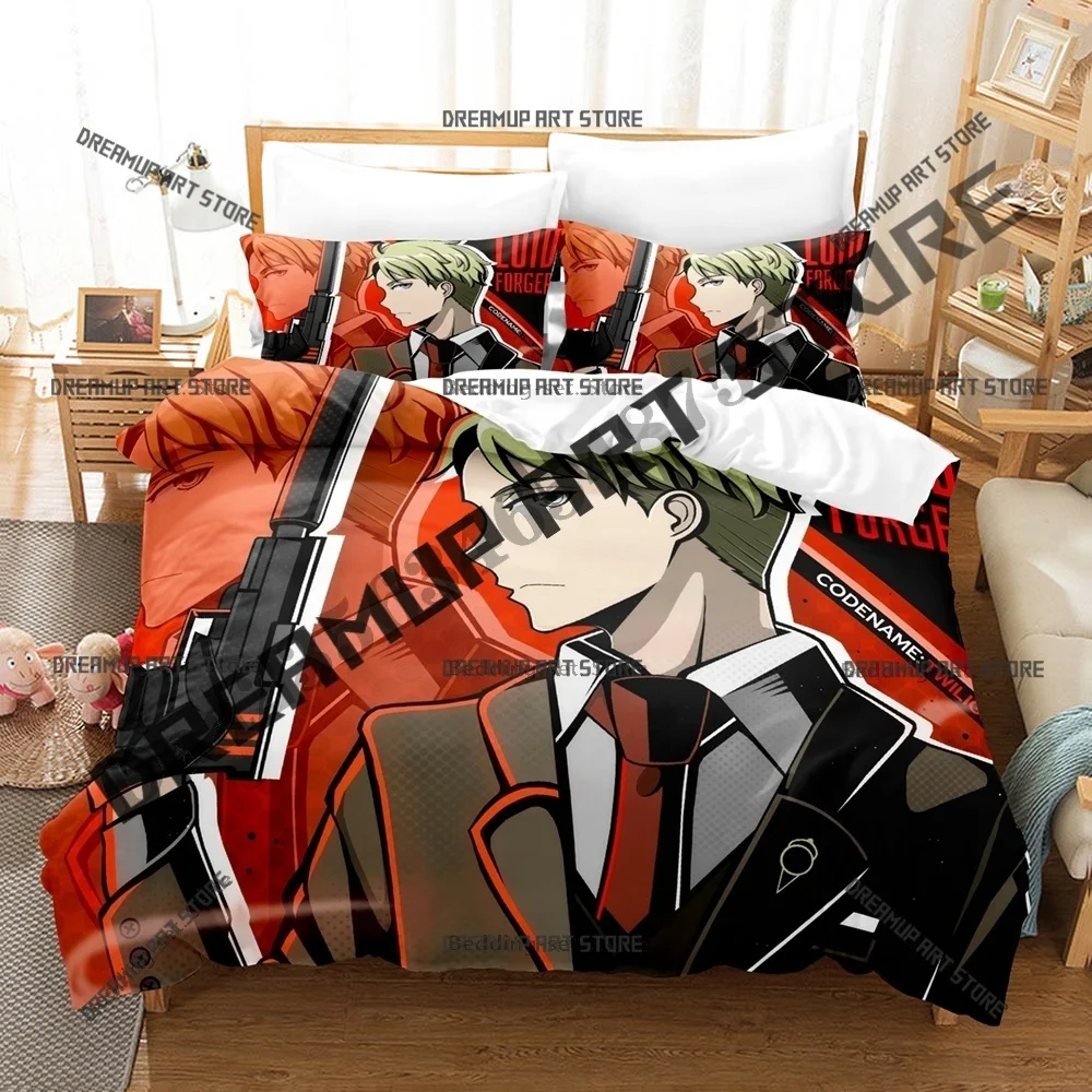 Fashion Spy x Family Loid Forger Anime Bedding Set Single Twin Full Queen King Size Bed Set Kids Bedroom Duvetcover Set