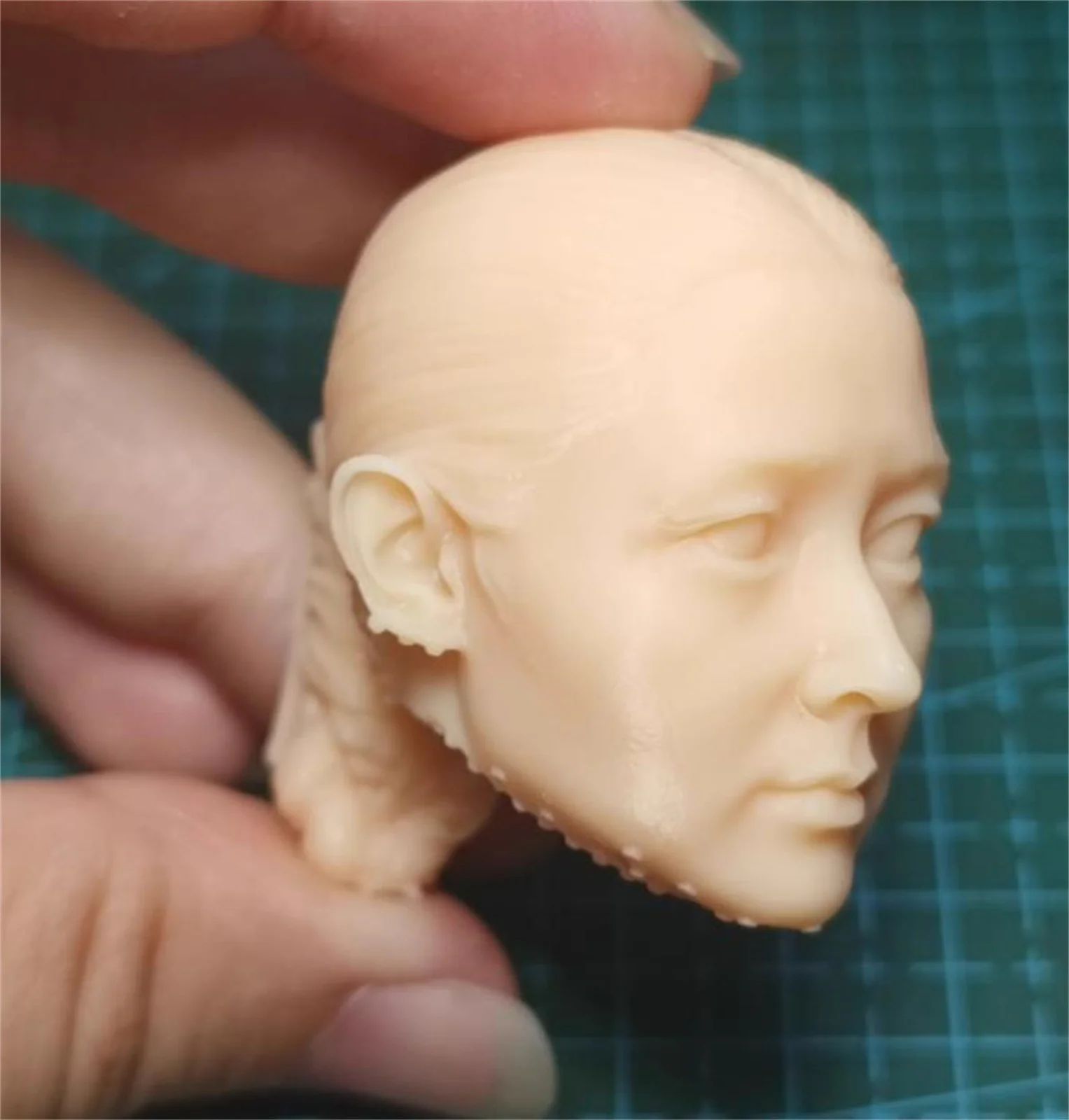 كوريا الجنوبية القديمة آسيا رئيس نحت دمية غير مصبوغ 1/6 مقياس أنثى الجندي نموذج لشخصية عمل 12 بوصة #2