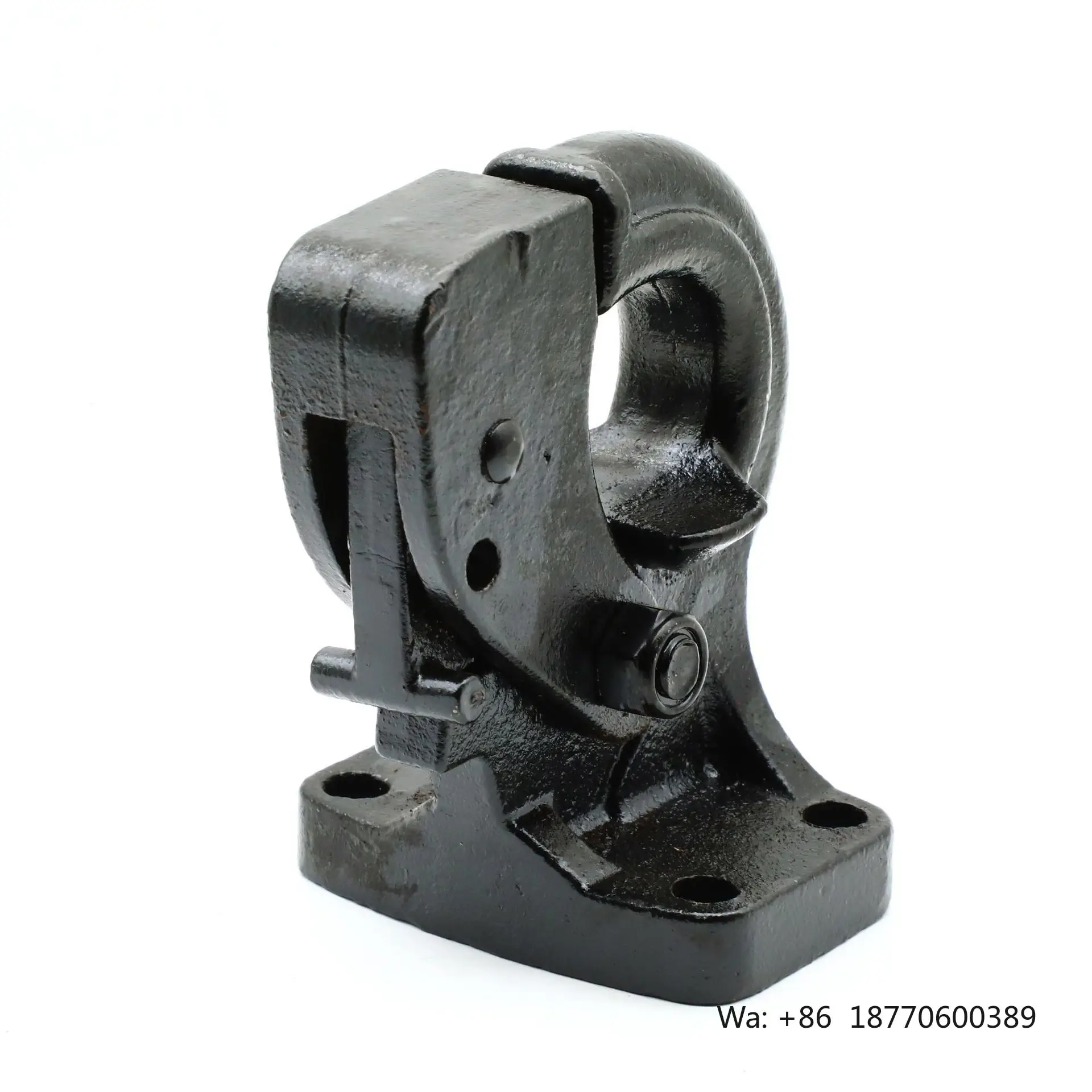 New Yikun Hot-Selling Adjustable Black Steel Tow Hook Rescue Accessory for Off-Road Vehicles Trailer Parts Size 45x85